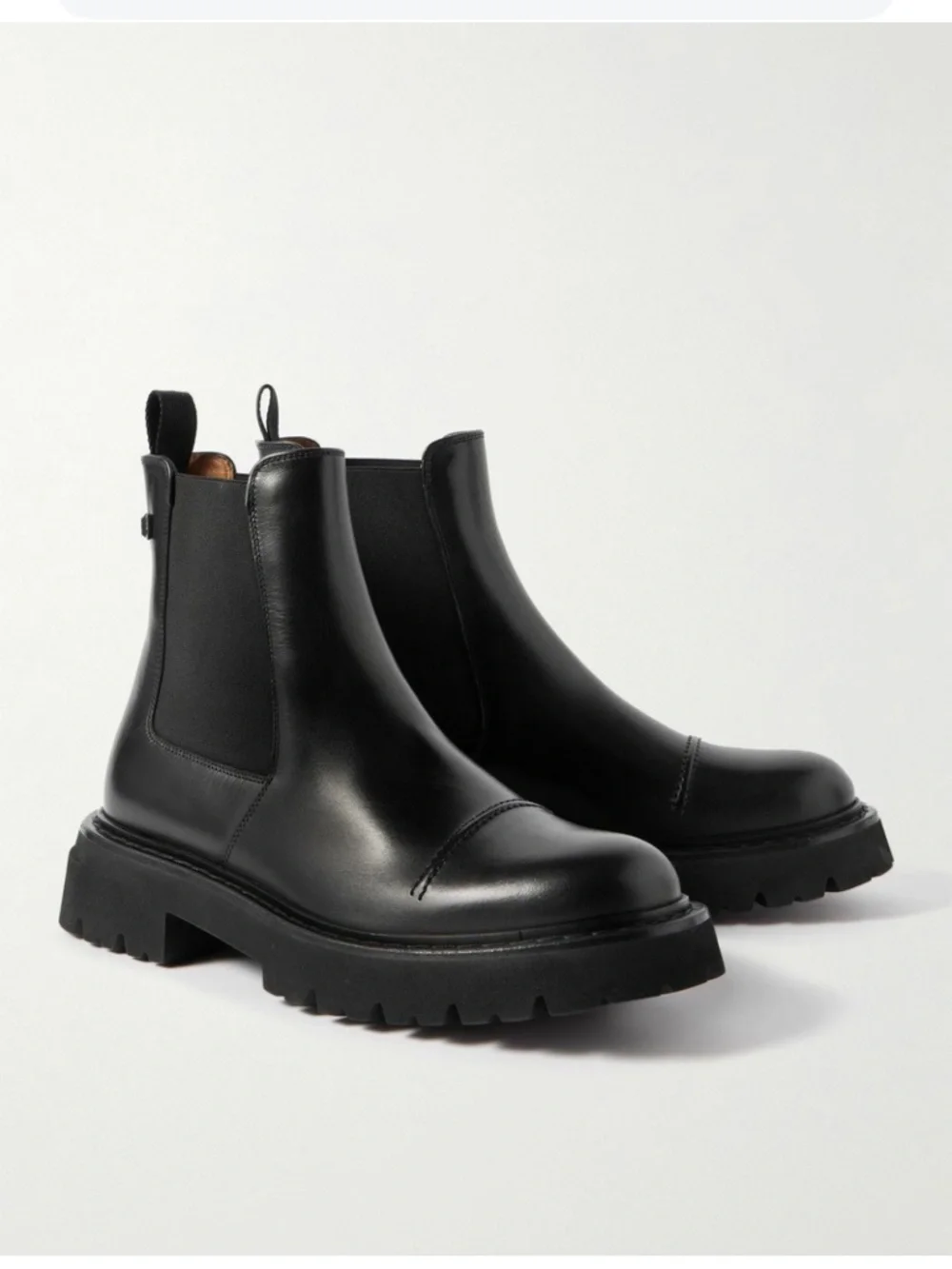 Salvatore Ferragamo - George 2 Embellished Leather Chelsea Boots - Black